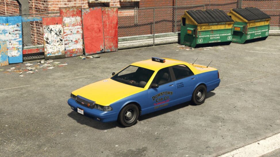 Original Taxi screenshot from GTA Online